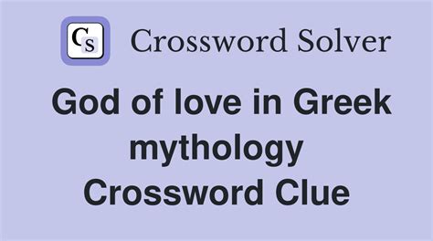 GREEK god Crossword Clue: 5 Answers with 4